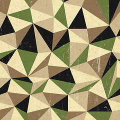 Image showing Retro triangles background, vector