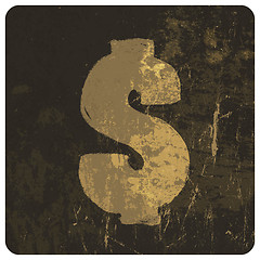 Image showing Grunge illustration of dollar sign. Vector