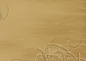 Image showing Pine wood texture with shavings. Vector illustration, EPS 10