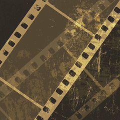 Image showing Grunge film strip background. Vector