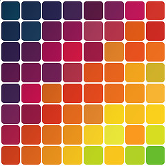 Image showing Abstract colorful rounded squares background. Vector, EPS10