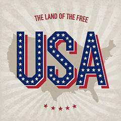 Image showing USA abstract poster design, vector, EPS10