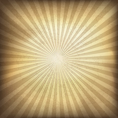 Image showing Retro brown sunburst background. Vector illustration, EPS10.