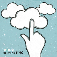 Image showing Cloud computing concept illustration, EPS10