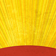 Image showing Grunge sunrays aged background. Vector, EPS10