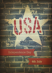 Image showing Independence day poster. Vector, EPS10 