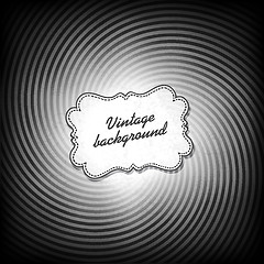 Image showing Retro background in black and white gamut. Vector, EPS10