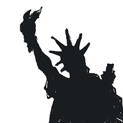Image showing Statue Of Liberty Silhouette, Vector