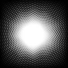 Image showing Black and white optical illusion background, vector.