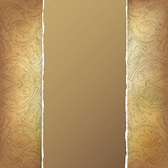 Image showing Aged menu template. Vector illustration, EPS10