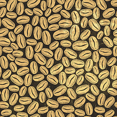 Image showing Coffee seamless background. Vector