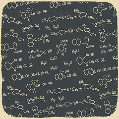 Image showing Retro chemistry background. Vector illustration, EPS10.