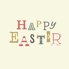 Image showing Happy easter lettering. Vector, EPS8