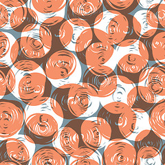 Image showing Abstract retro seamless pattern (balls doodles). Vector, EPS10