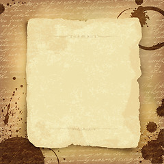 Image showing Abstract ancient manuscript background with space for text. Vect