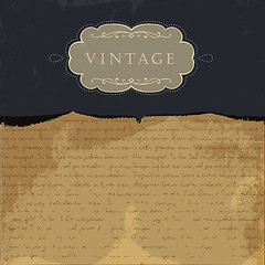 Image showing Vintage burned paper background, with space for text.