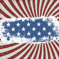 Image showing American patriotic background. Vintage style. Vector, EPS10