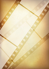 Image showing Vintage film strip background, vector illustration, EPS10