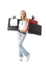 Image showing shopping teenage girl #2