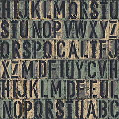 Image showing letterpress seamless background. Vector, EPS8