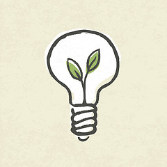 Image showing Lightbulb ecology concept. Vector illustration, EPS10