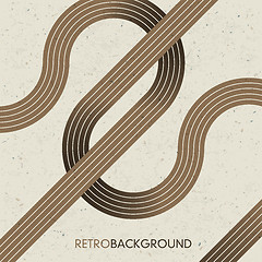 Image showing Intersecting lines. Retro background, vector, EPS10.