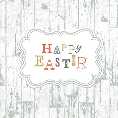 Image showing Happy easter vintage greeting card. Vector, EPS10