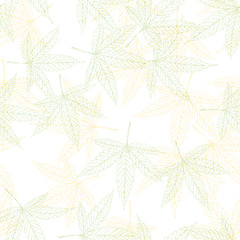 Image showing Hemp leaves seamless pattern, vector, EPS8
