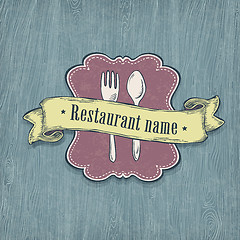 Image showing Restaurant design template. Vector, EPS10.