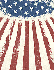 Image showing American flag themed background. Vector