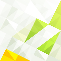 Image showing Green gamut geometric abstract background. Vector, EPS10