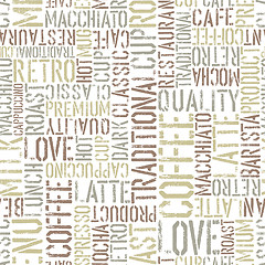 Image showing Coffee seamless pattern, vector. EPS8