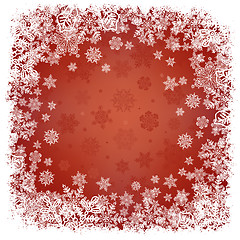 Image showing Christmas background with isolated border. Vector, EPS8.