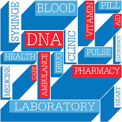 Image showing Medicine themed seamless background, vector