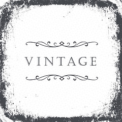 Image showing Vintage grunge frame background. Vector, EPS8