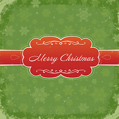 Image showing Merry Christmas Grunge Invitation Background. Vector, Eps8.