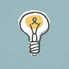 Image showing Lightbulb illustration. Creative idea symbol concept. Vector, EP
