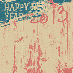 Image showing 2013 New Year background retro styled. Vector, EPS8.