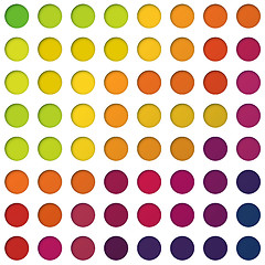 Image showing Abstract colorful circles background, vector