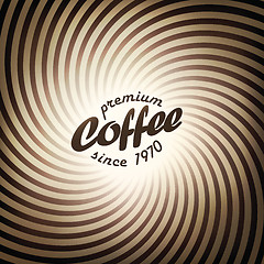 Image showing Abstract coffee background design template. Vector, EPS10
