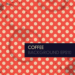 Image showing Vintage Coffee Background. Vector, EPS10