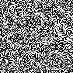 Image showing Hand-drawn seamless floral pattern. Vector illustration, EPS8