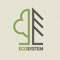Image showing Ecology emblem concept, vector