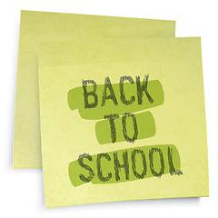 Image showing Back to school reminder. Vector illustration, EPS10