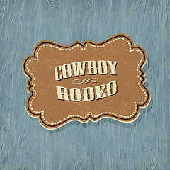 Image showing Retro western classic label. Vector illustration, EPS10