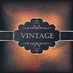 Image showing Vintage background design for greeting card. Vector illustration