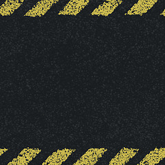 Image showing Hazard yellow lines background. Vector illustration, EPS8