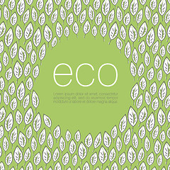 Image showing Ecology poster design background. Vector illustration, EPS10