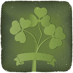 Image showing Clover background for St. Patrick's Day. EPS10