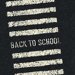 Image showing Back to school. Road safety concept. Vector.